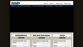 What Annuityratewatch.com website looked like in 2017 (6 years ago)