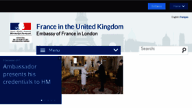 What Ambafrance-uk.org website looked like in 2017 (6 years ago)