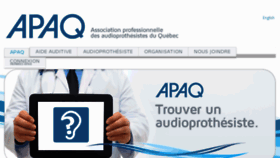 What Apaqaudio.qc.ca website looked like in 2017 (6 years ago)
