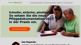 What Altenpflegepraxis.de website looked like in 2017 (6 years ago)