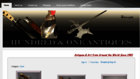 What Antiquesword101.com website looked like in 2017 (6 years ago)