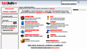 What Aaa-reality.cz website looked like in 2017 (7 years ago)