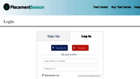 What App.placementseason.com website looked like in 2017 (6 years ago)