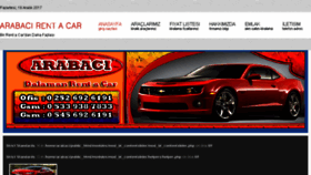 What Arabacirentacar.com website looked like in 2017 (6 years ago)