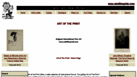 What Artoftheprint.com website looked like in 2011 (13 years ago)