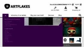 What Artflakes.com website looked like in 2017 (6 years ago)