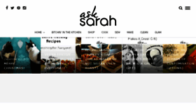 What Asksarah.com.au website looked like in 2017 (6 years ago)