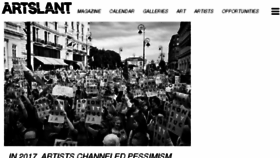 What Artslant.com website looked like in 2017 (6 years ago)