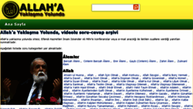 What Allahayaklasmayolunda.com website looked like in 2017 (6 years ago)