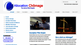 What Allocation-chomage.fr website looked like in 2017 (6 years ago)