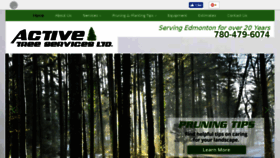What Activetreeservices.ca website looked like in 2017 (6 years ago)