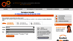 What Autochoc.fr website looked like in 2017 (6 years ago)