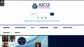 What Ascls.org website looked like in 2017 (6 years ago)