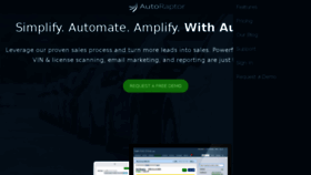 What Autoraptor.com website looked like in 2017 (6 years ago)
