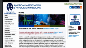 What Aapm.org website looked like in 2017 (6 years ago)
