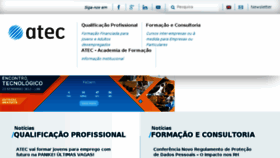 What Atec.pt website looked like in 2017 (8 years ago)