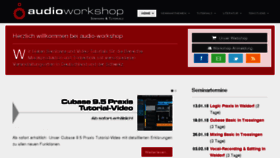 What Audio-workshop.de website looked like in 2017 (6 years ago)