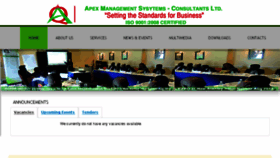What Apextrainingafrica.org website looked like in 2017 (6 years ago)