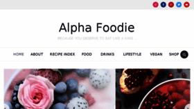 What Alphafoodie.com website looked like in 2018 (6 years ago)
