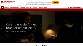 What Adorocinema.com.br website looked like in 2018 (6 years ago)