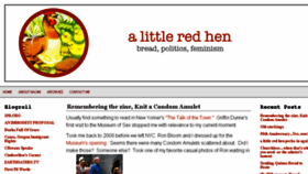 What Alittleredhen.com website looked like in 2018 (6 years ago)