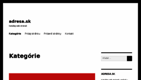 What Adresa.sk website looked like in 2018 (6 years ago)