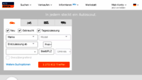 What Autoskaut.de website looked like in 2018 (6 years ago)