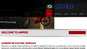 What Amperevehicles.com website looked like in 2018 (6 years ago)