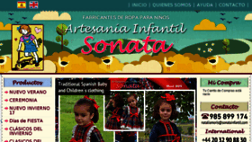 What Artesaniainfantilsonata.com website looked like in 2018 (6 years ago)