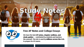 What Apstudynotes.org website looked like in 2018 (8 years ago)