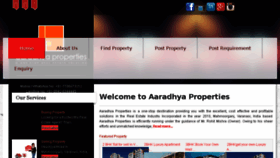 What Aaradhyaproperties.co.in website looked like in 2018 (6 years ago)