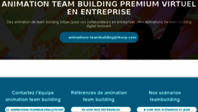 What Animation-teambuilding.fr website looked like in 2018 (6 years ago)
