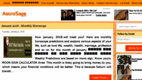 What Astrology.astrosage.com website looked like in 2018 (6 years ago)