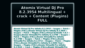 What Atomix-virtual-dj-pro-content.blogspot.ug website looked like in 2018 (6 years ago)