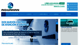 What Aguakan.com website looked like in 2018 (6 years ago)