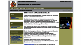 What Auslaenderaemter.de website looked like in 2018 (6 years ago)