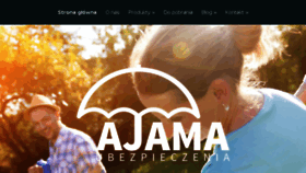 What Ajama.pl website looked like in 2018 (6 years ago)