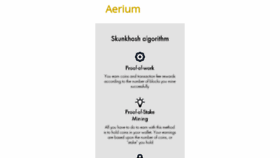 What Aerium.info website looked like in 2018 (6 years ago)