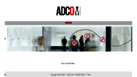 What Adcom.fr website looked like in 2018 (6 years ago)
