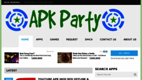 What Apkparty.com website looked like in 2018 (6 years ago)