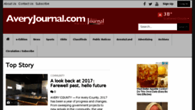 What Averyjournal.com website looked like in 2018 (6 years ago)