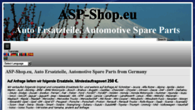 What Asp-shop.eu website looked like in 2018 (6 years ago)
