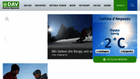 What Alpenverein.de website looked like in 2018 (6 years ago)