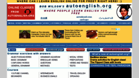 What Autoenglish.org website looked like in 2018 (6 years ago)