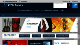 What Atomcomics.pl website looked like in 2018 (6 years ago)