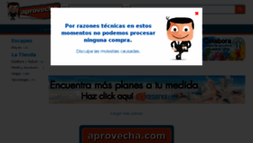 What Aprovecha.com website looked like in 2018 (6 years ago)