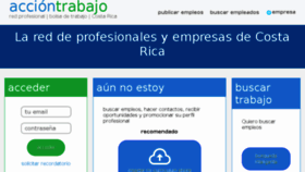 What Acciontrabajo.co.cr website looked like in 2018 (6 years ago)