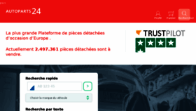 What Autopart24.fr website looked like in 2018 (6 years ago)