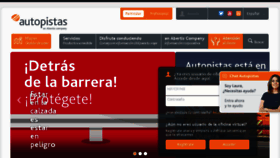 What Autopistas.com website looked like in 2018 (6 years ago)
