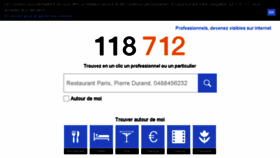 What Annuaire.118712.fr website looked like in 2018 (6 years ago)